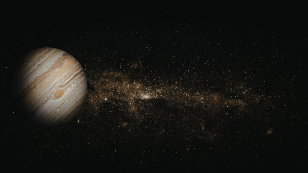 A glimpse of Jupiter