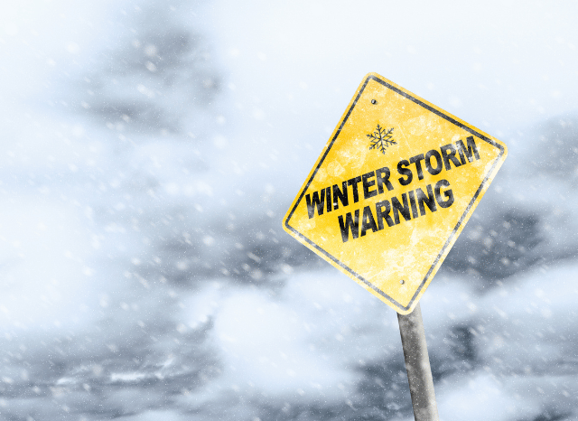 a winter storm warning signal