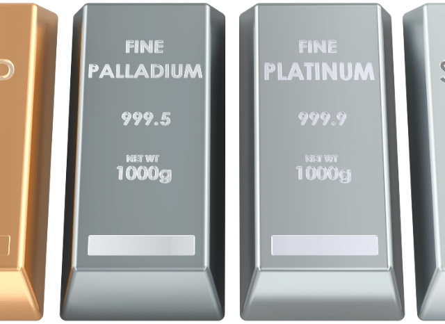 Platinum and palladium bars
